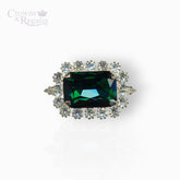 The British Crown Of India Emerald - Brooch